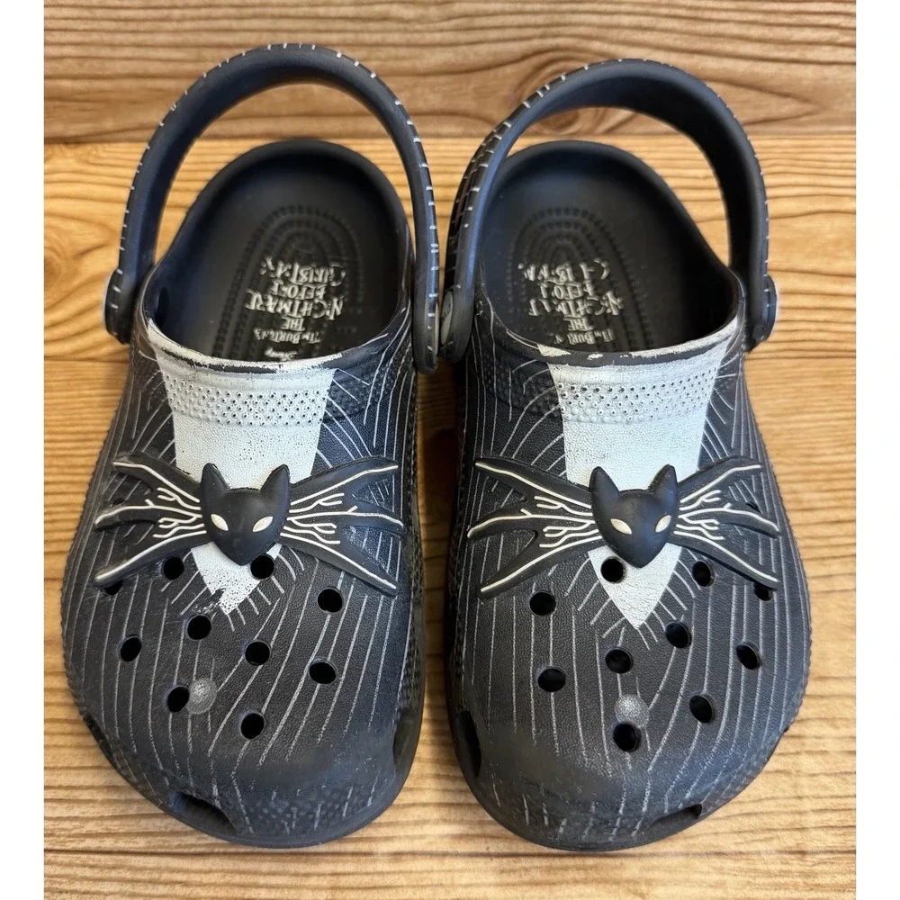 Crocs Nightmare‎ Before Christmas Clogs Jack Skellington Junior Child Sz 1